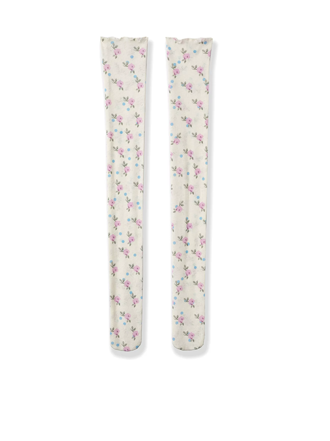 Printed Sheer Knee Socks