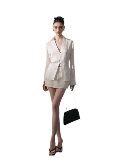 Rhinestone Low Rise Mini Skirt