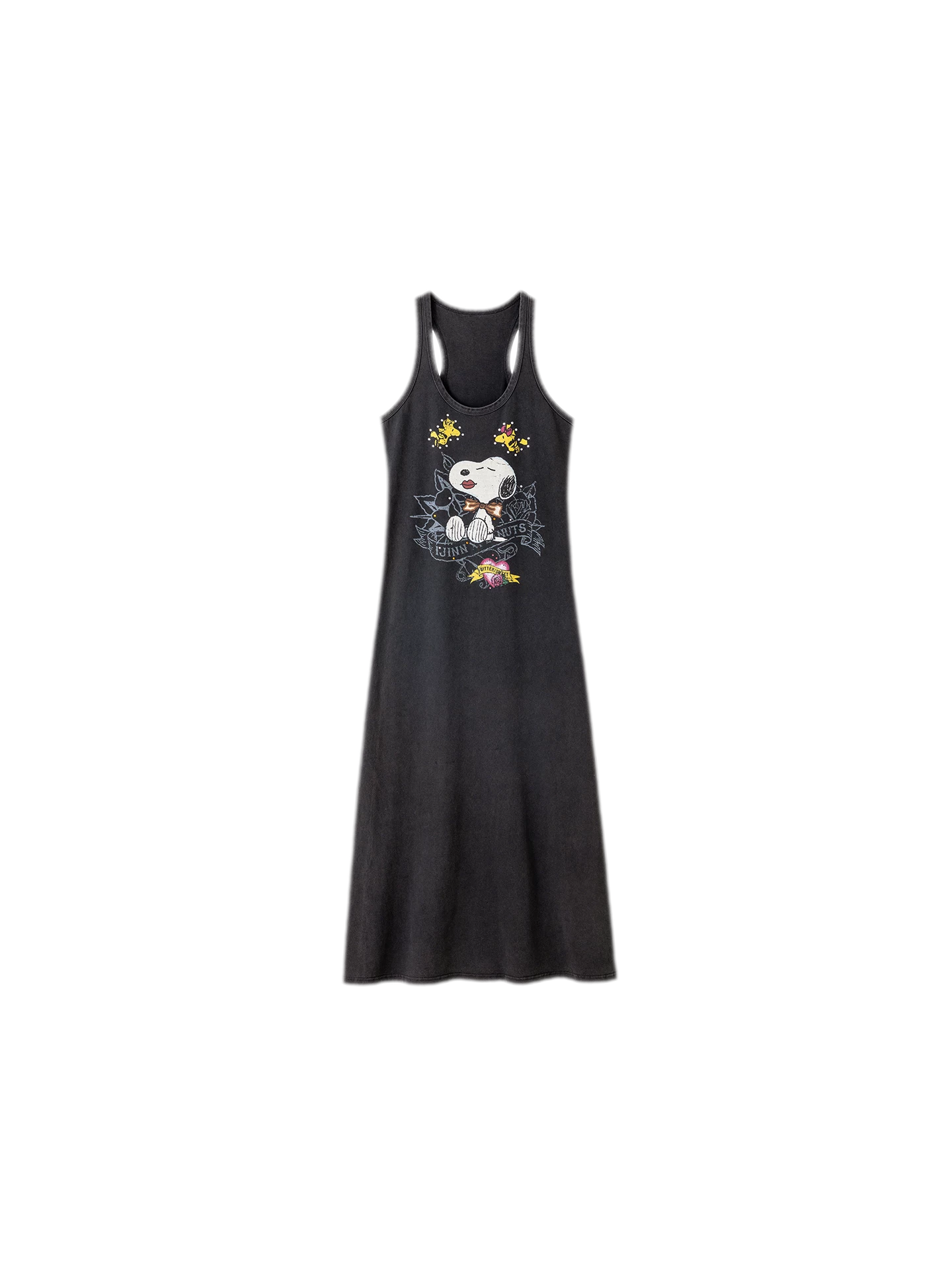 Washed Print Tank Dress