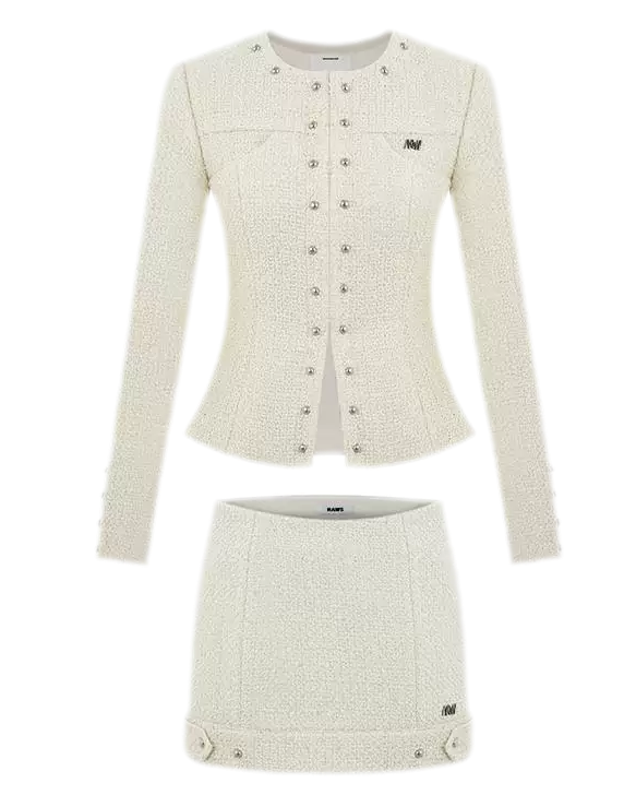 White Tweed Jacket