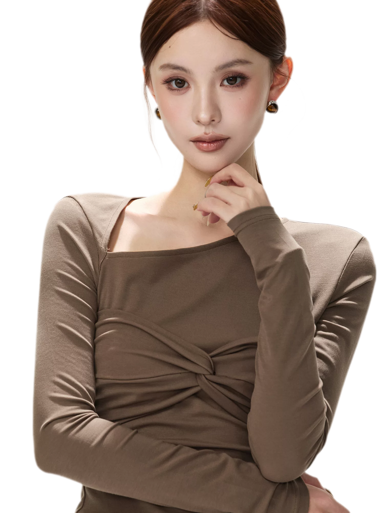 Ribbed Asymmetric Knit Set