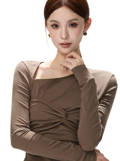 Ribbed Asymmetric Knit Set