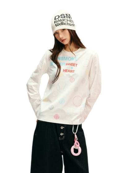 Sorona Polka-Dot Long-Sleeve T-Shirt