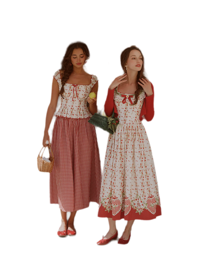 Cotton Floral Fitted Sundress