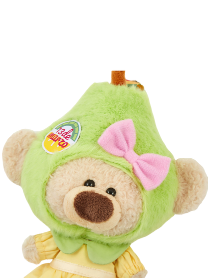 Plush Pear Fruit Keychain