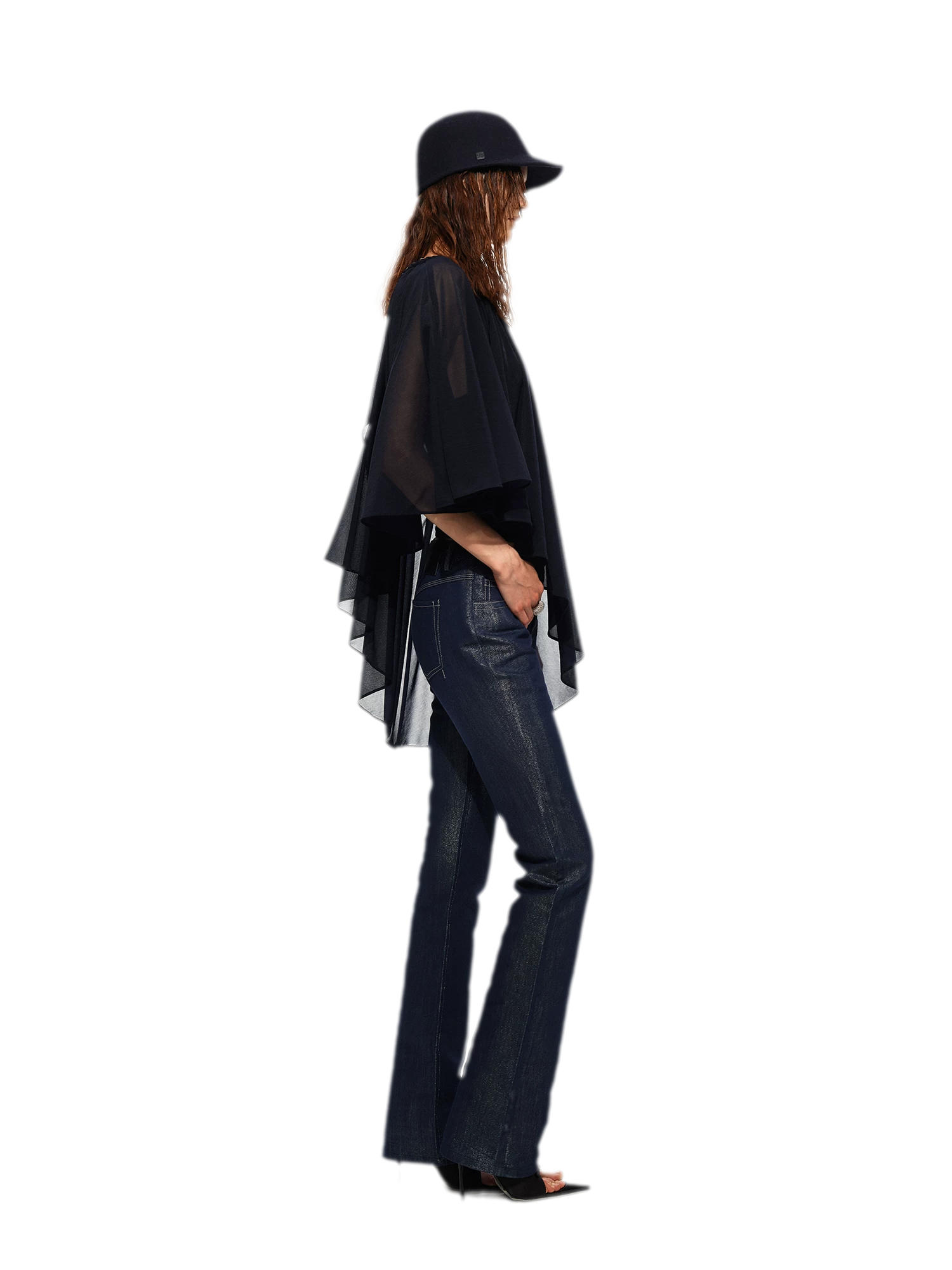Pearl Sheen Flare Jeans
