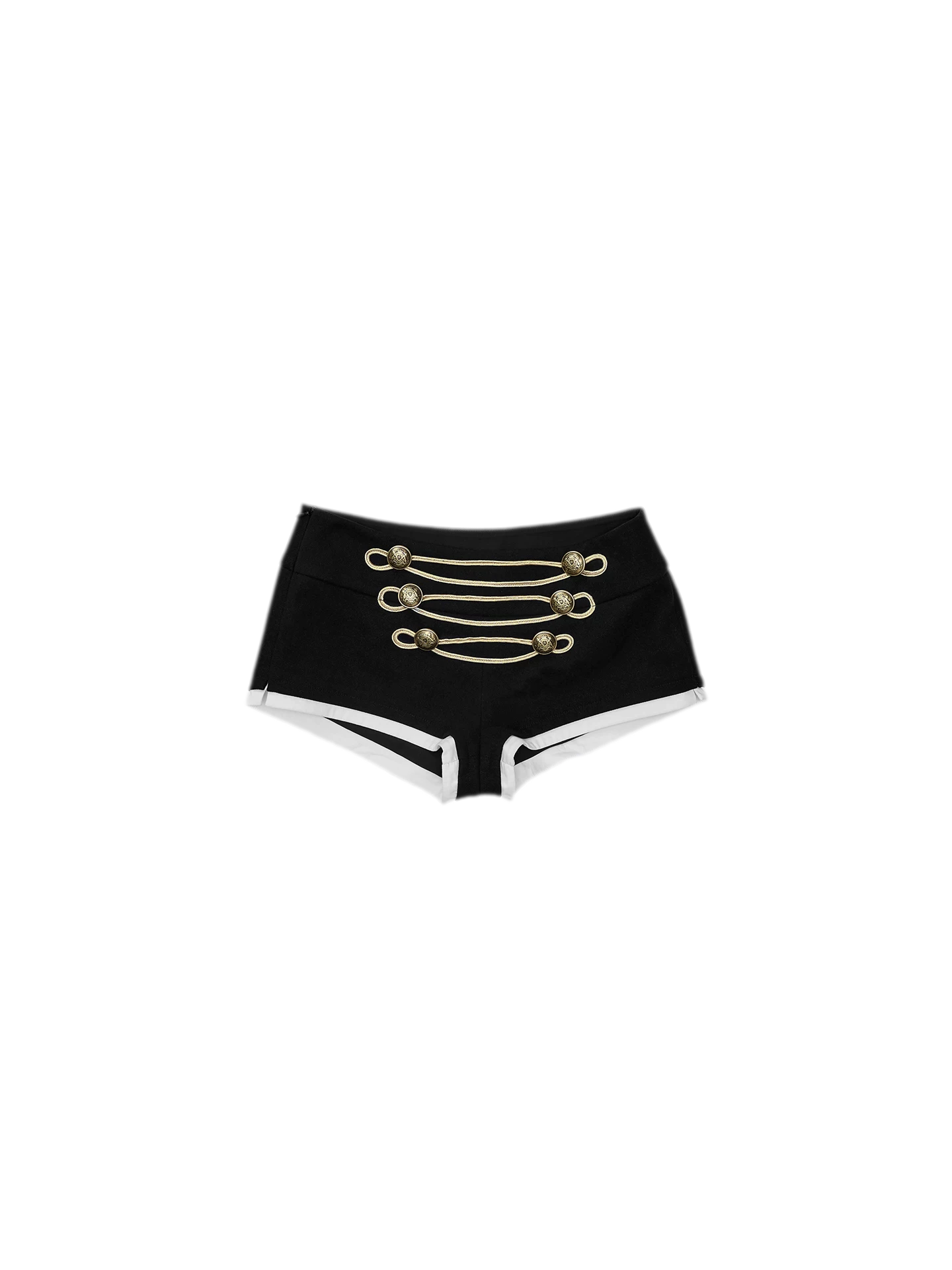 Metal Button Suit Shorts