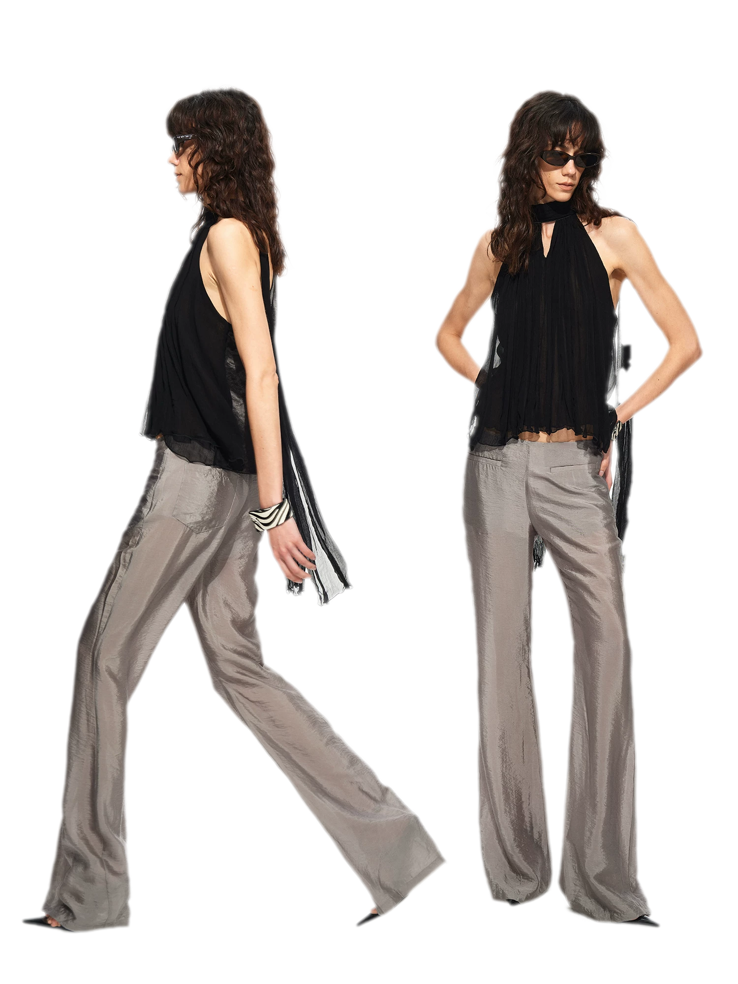 Silky Flared Lounge Pants