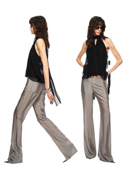 Silky Flared Lounge Pants