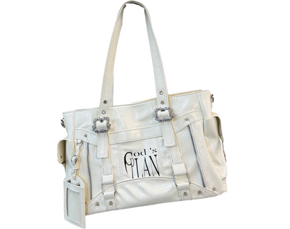 Glossy Structured Utility Tote