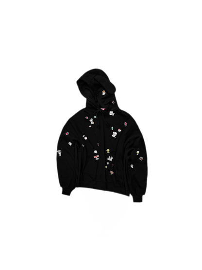 Brushed Oversized Graphic Hoodie