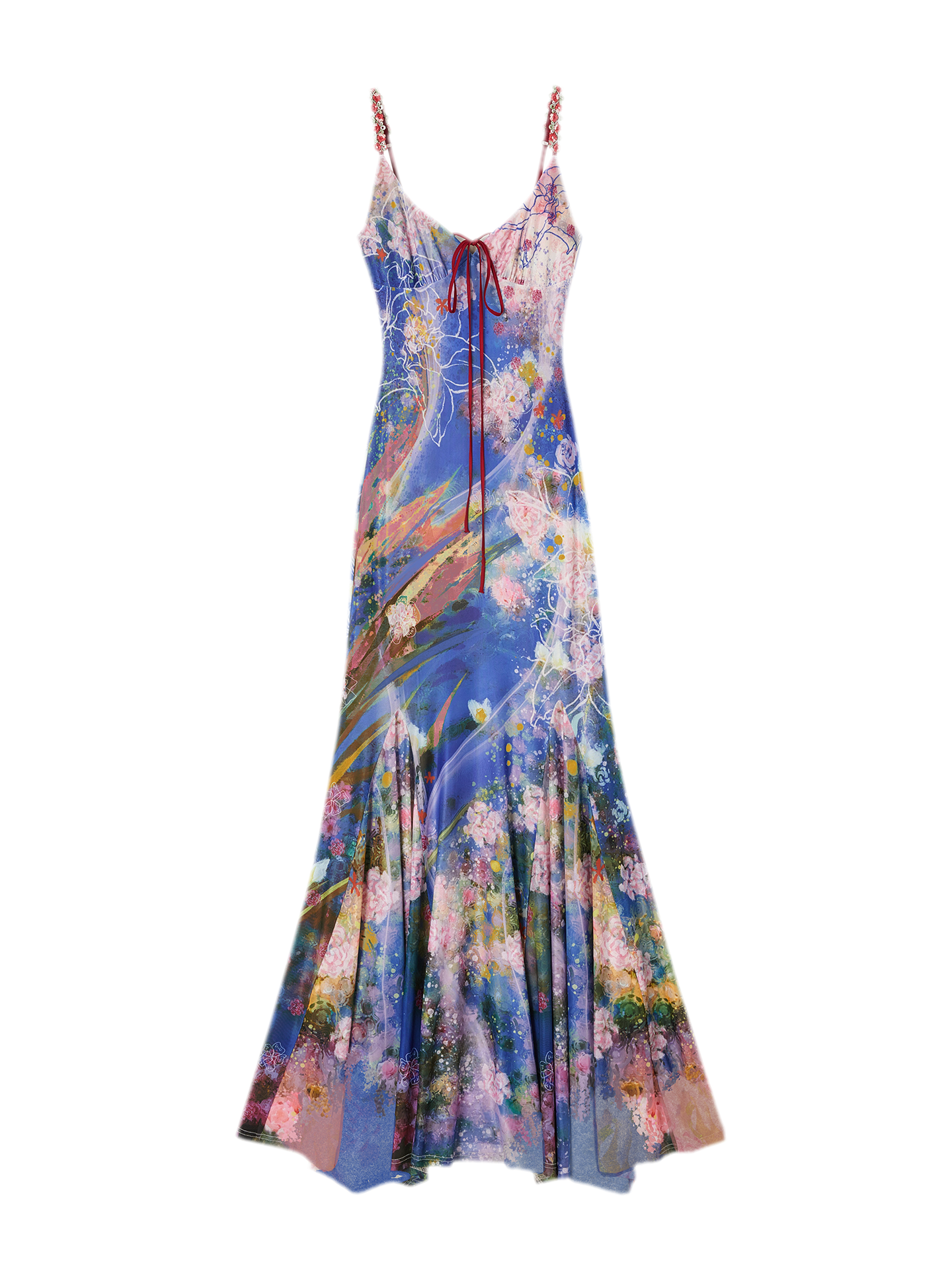 Water Life Series Printed Camisole Dress