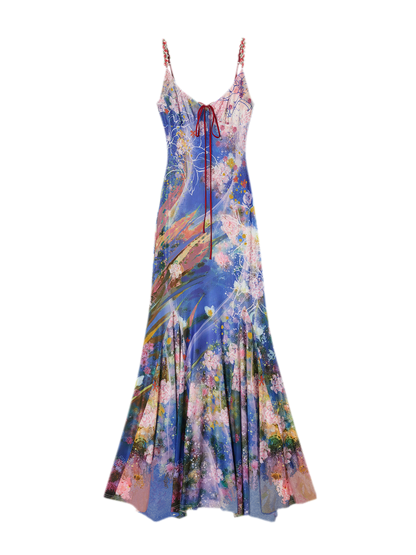 Water Life Series Printed Camisole Dress