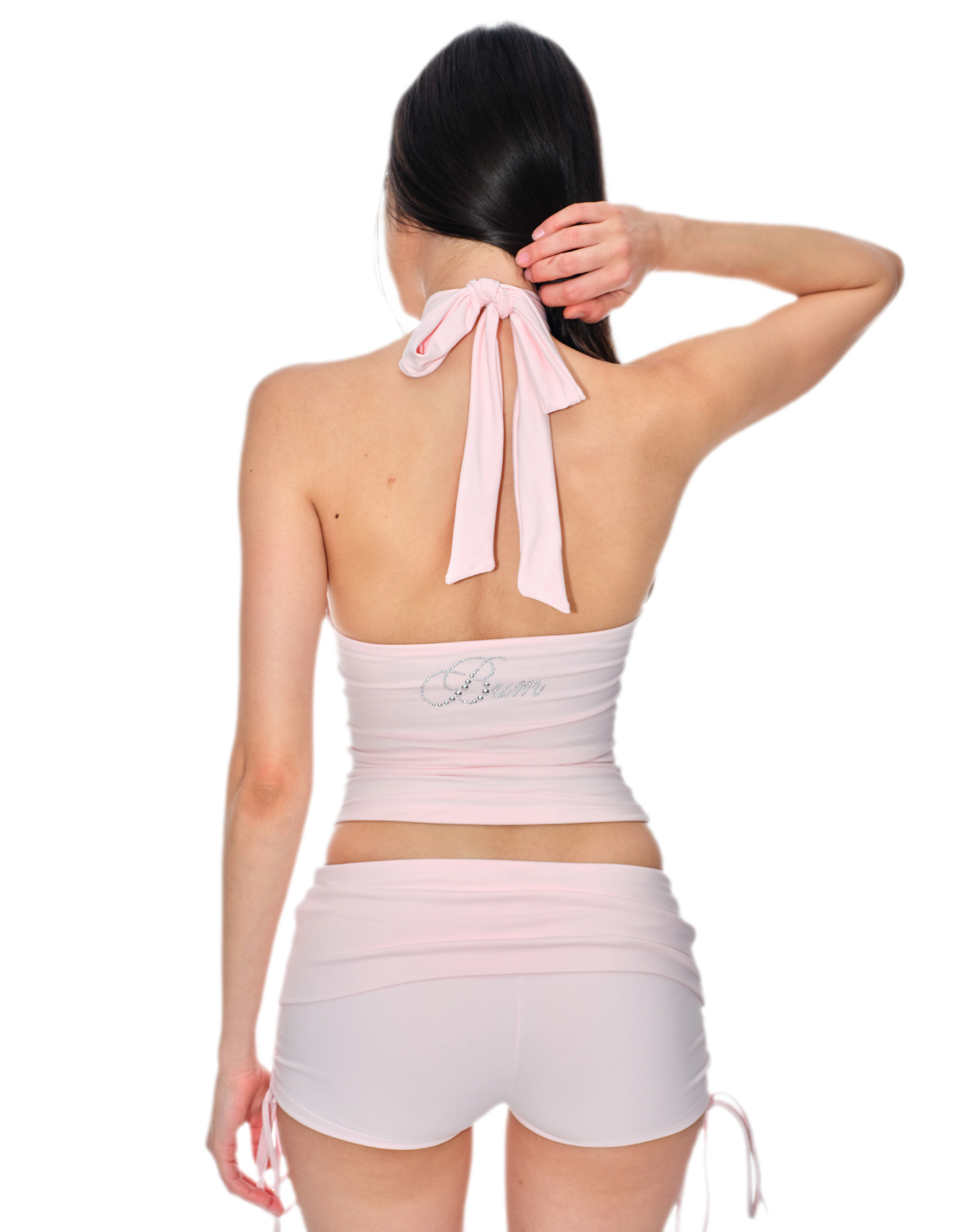 Stud Keyhole Halter Vest