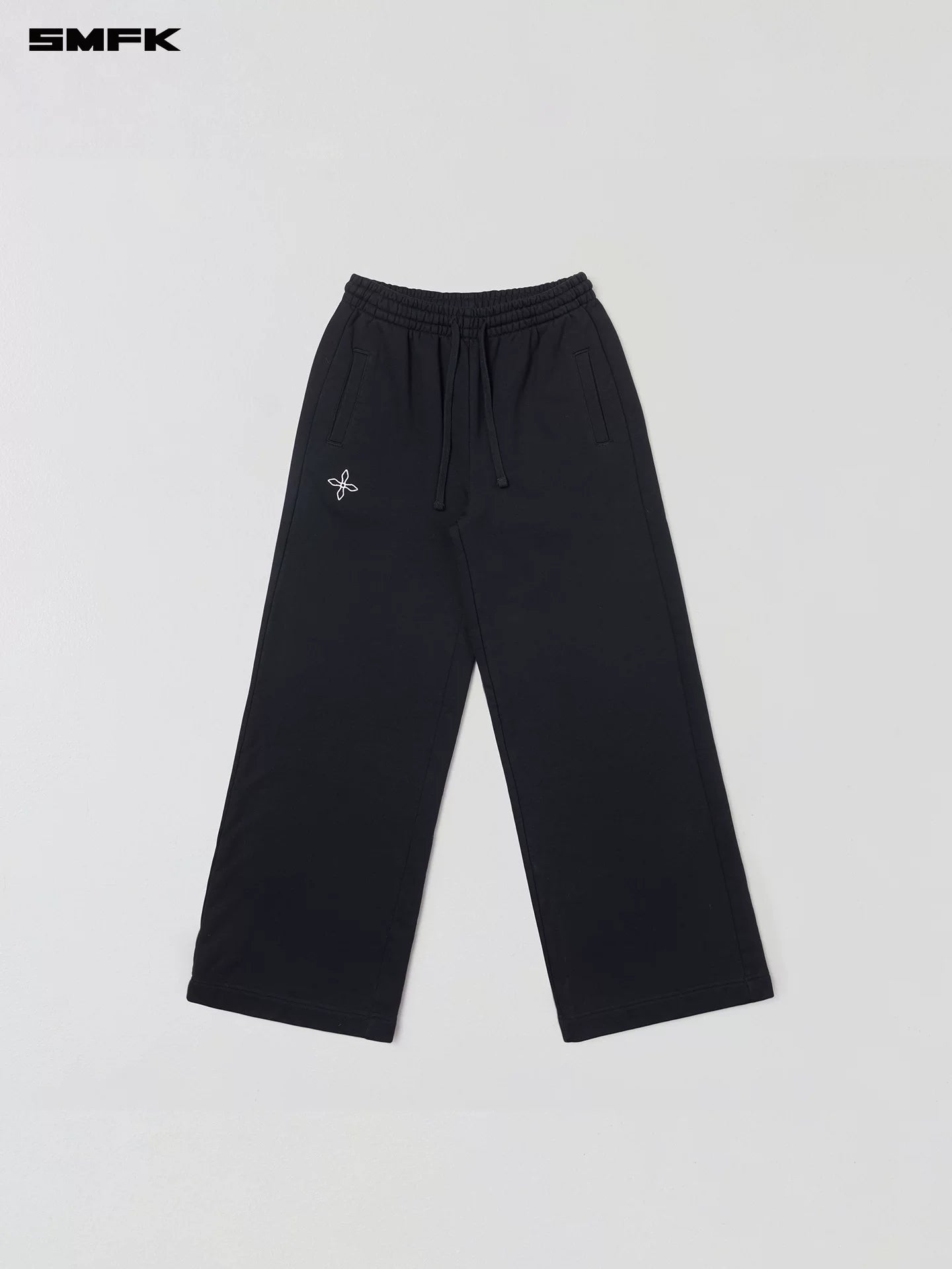 Cross Statue Wide-Leg Cotton Sweatpants