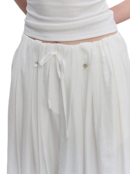 Pleated Balloon-Leg Tencel Trousers