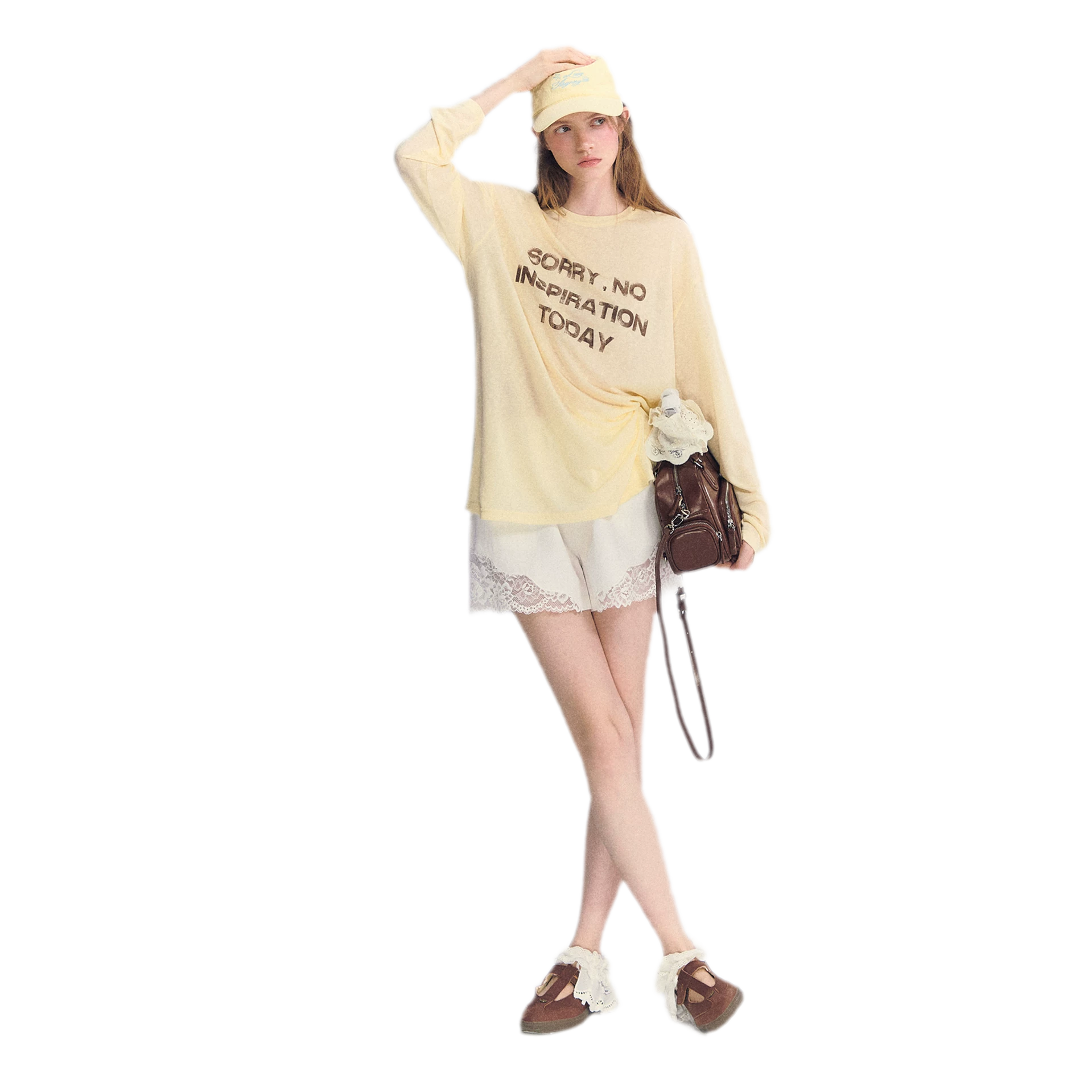 Lace Trim Cotton Shorts