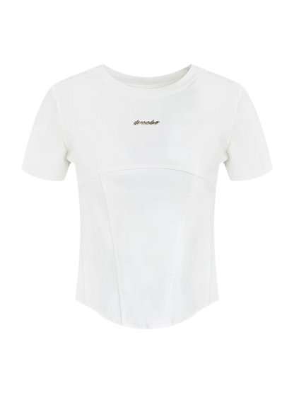 Cropped Seam T-Shirt