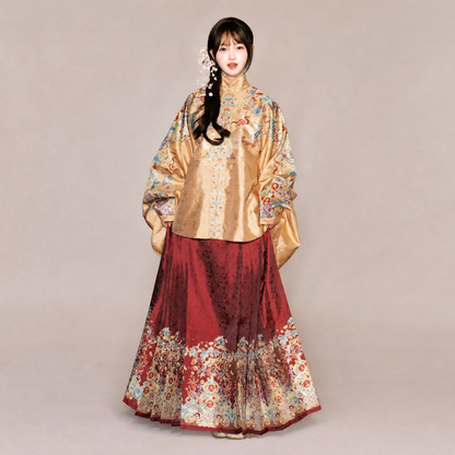 Ming-Style Brocade Mamian Set