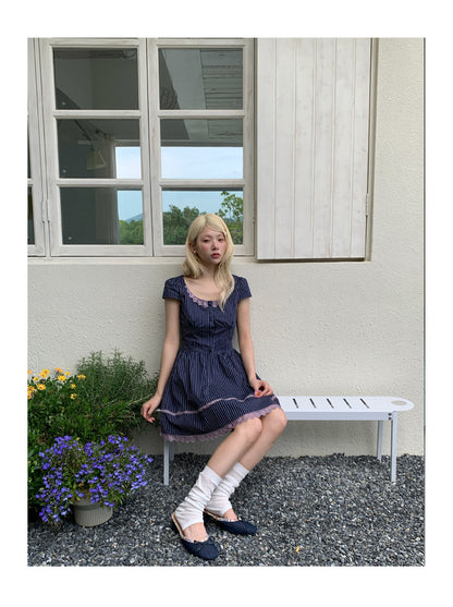 Sweet Stripe A-line Dress