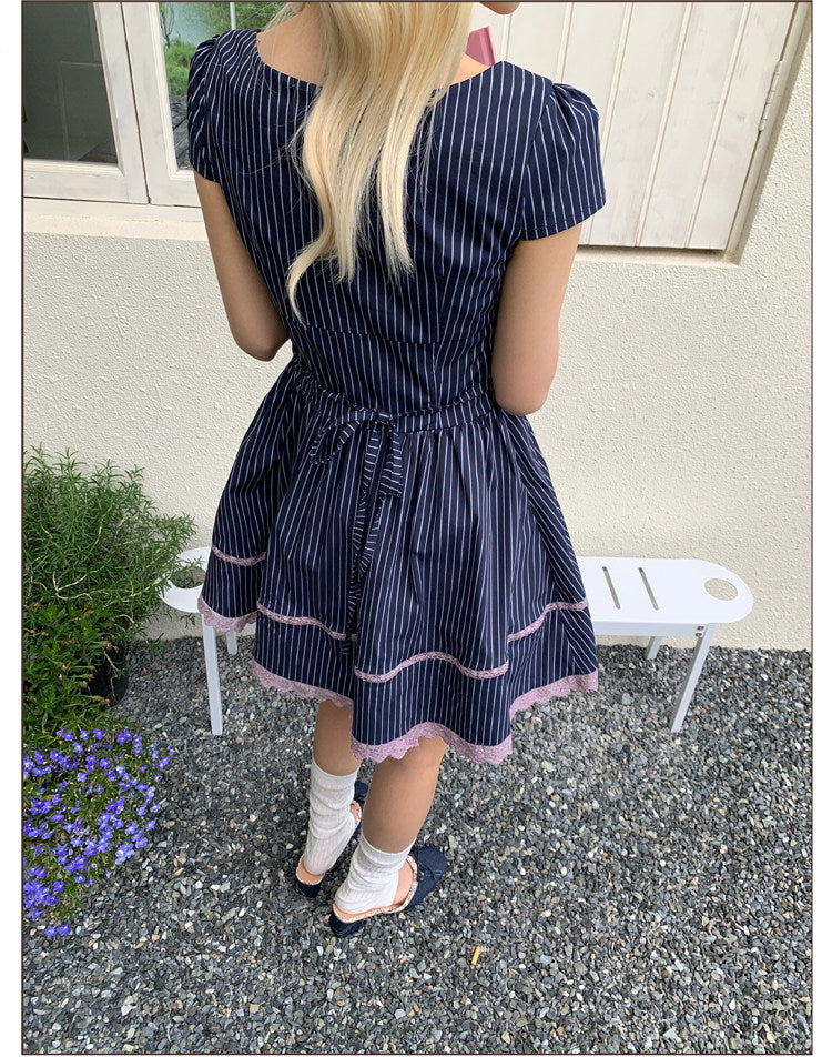 Sweet Stripe A-line Dress