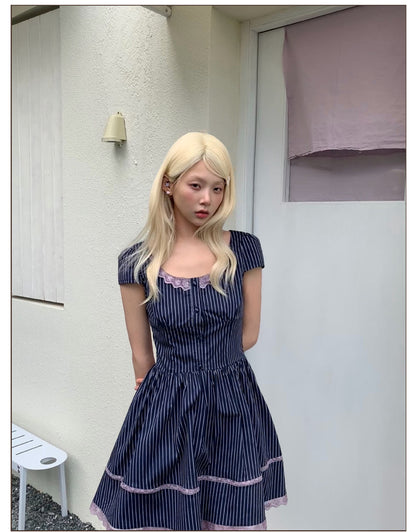 Sweet Stripe A-line Dress