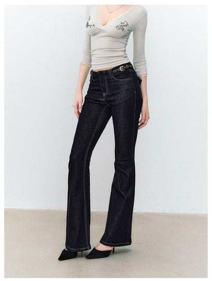 Denim Micro Flare Jeans