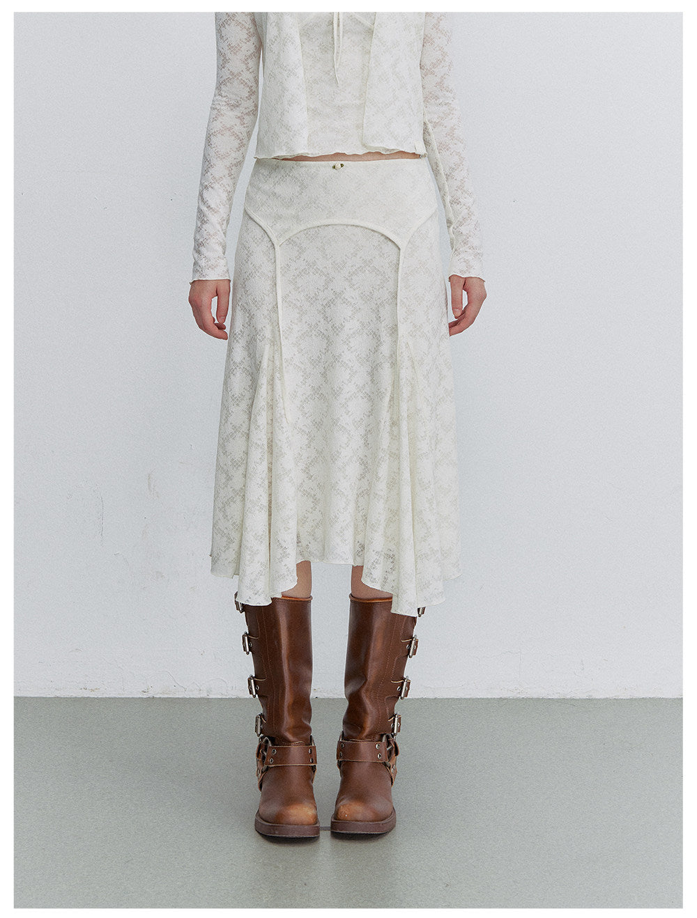 Textured Lace Three-Piece Set