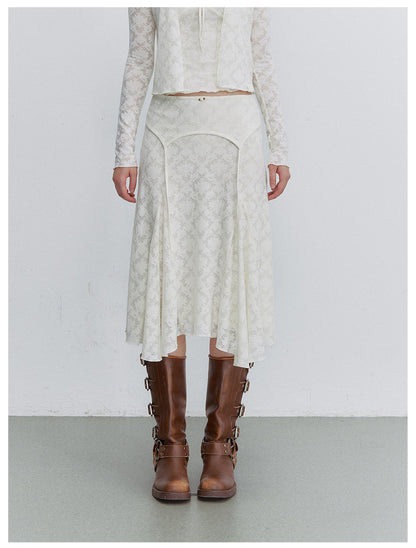 Textured Lace Three-Piece Set