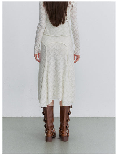 Textured Lace Three-Piece Set