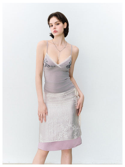 Beaded Lace Camisole Top