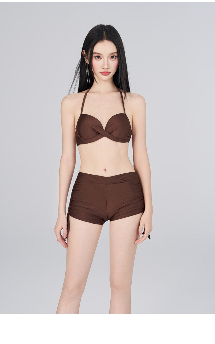 Mesh Ruffle Bikini Set