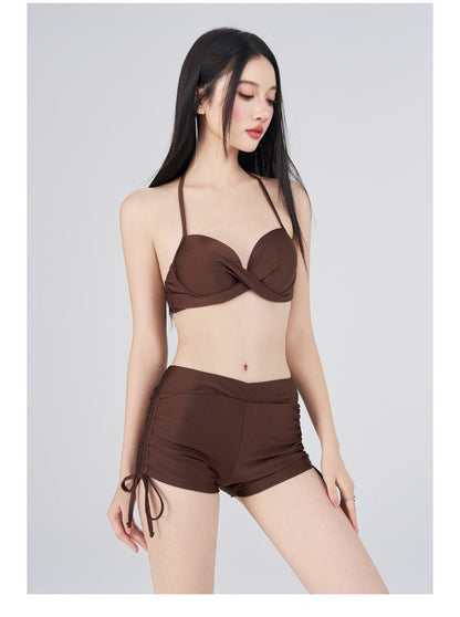 Mesh Ruffle Bikini Set