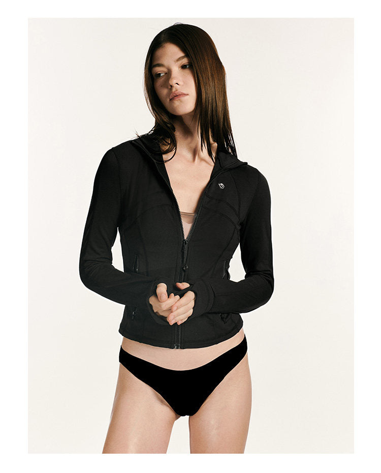 Mesh Panel Zip Jacket