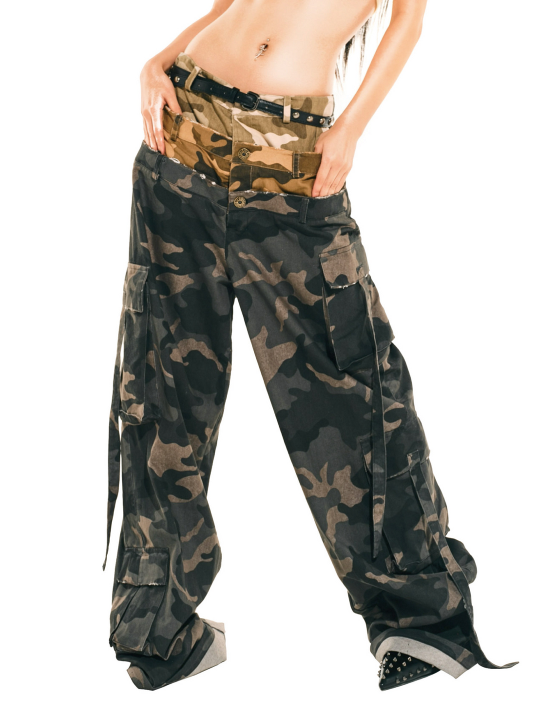 24ANS x UWA Camo Wide-Leg Pants