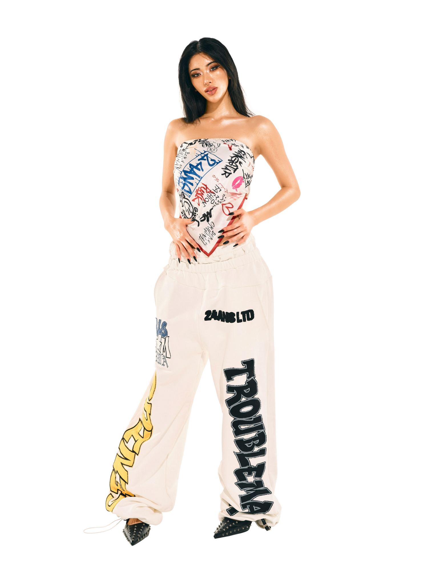 24ANS x UWA Graffiti Printed Scarf
