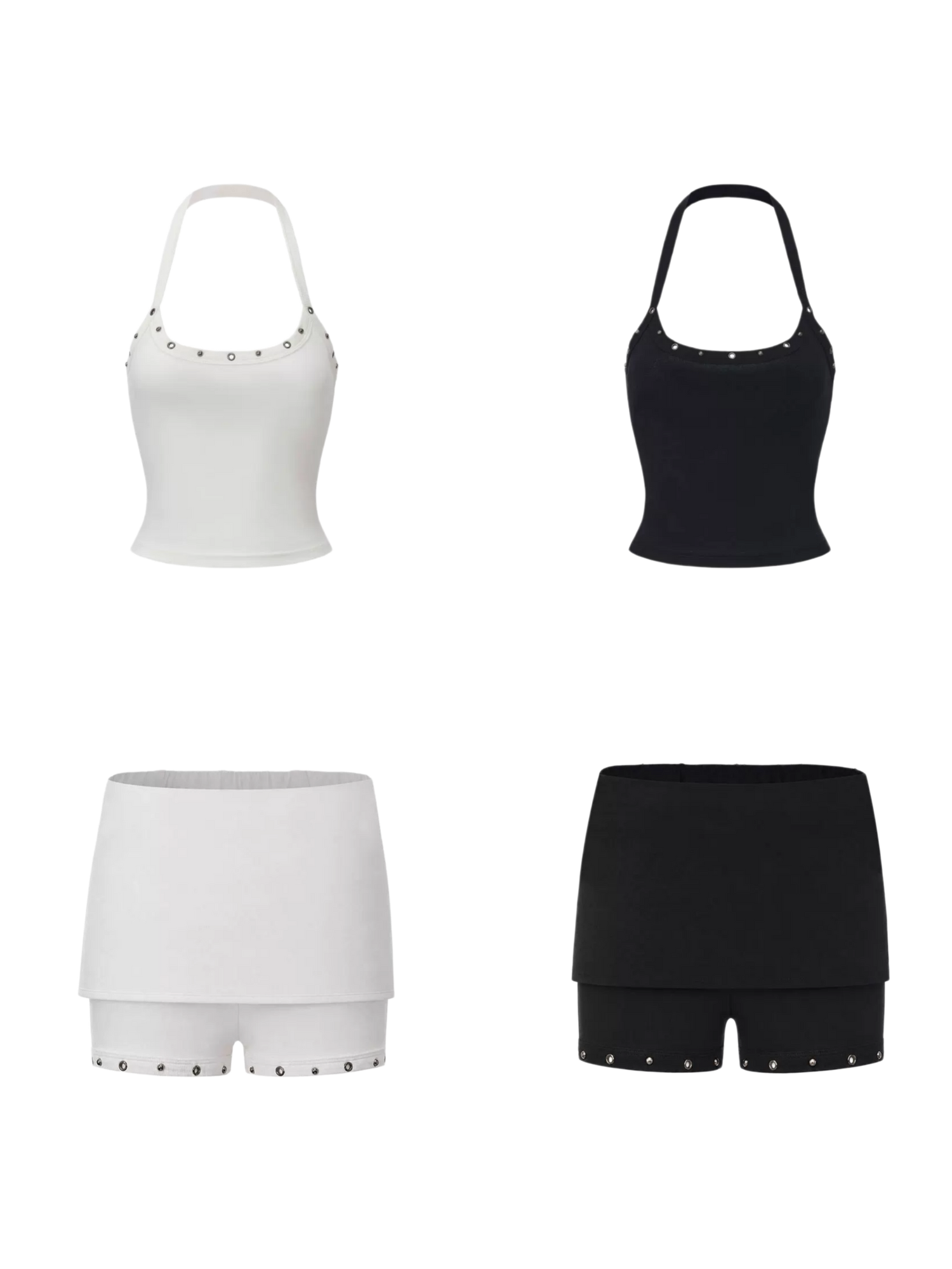 24ANS x UWA Studded Halter Shorts Set