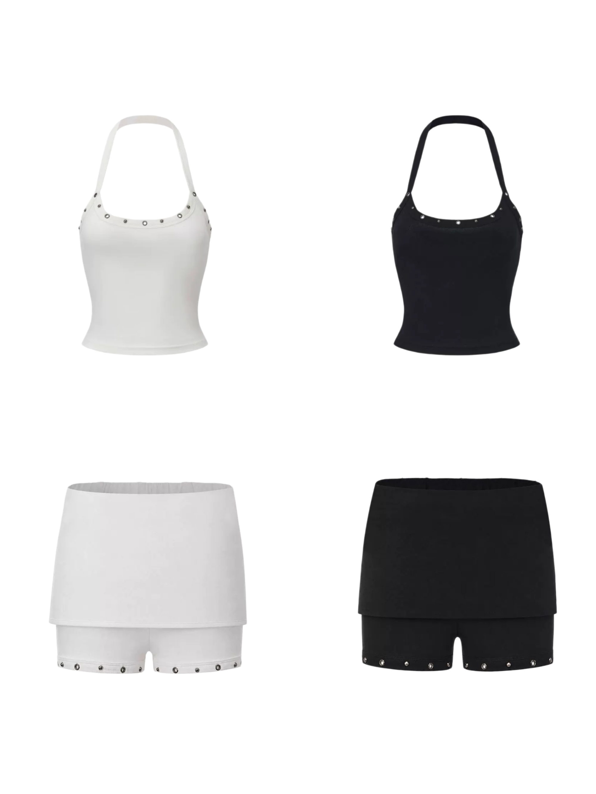 24ANS x UWA Studded Halter Shorts Set