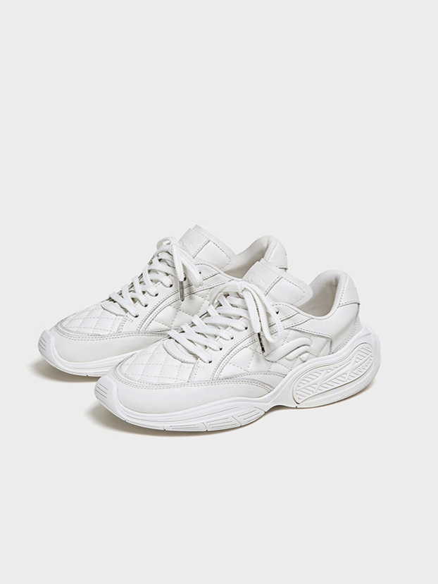 Quilted Platform Sneakers