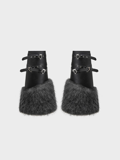 Faux Fur Cuff Leg Warmers