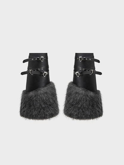 Faux Fur Cuff Leg Warmers
