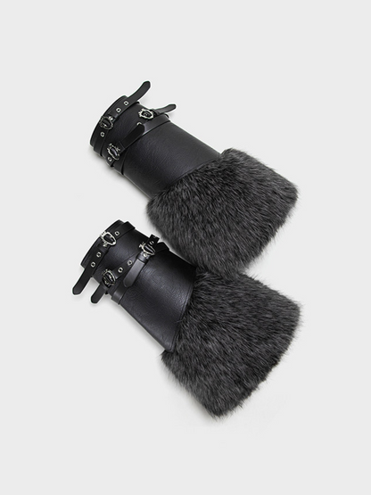 Faux Fur Cuff Leg Warmers