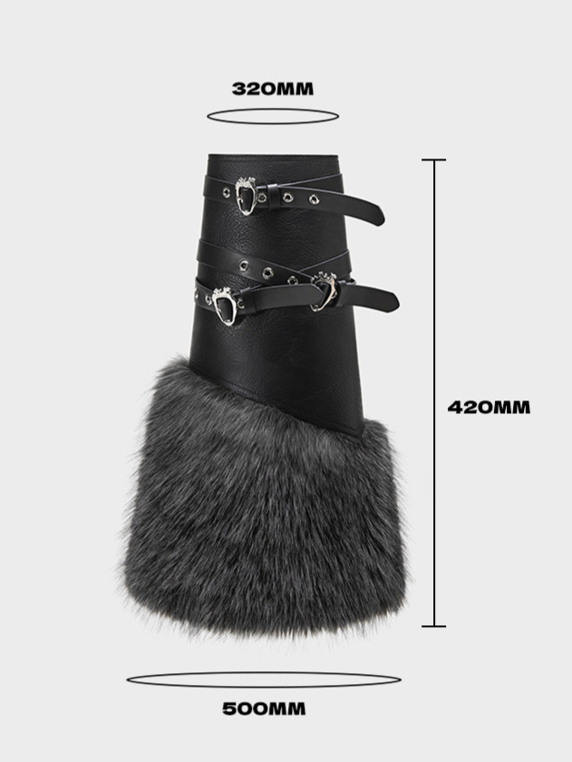 Faux Fur Cuff Leg Warmers