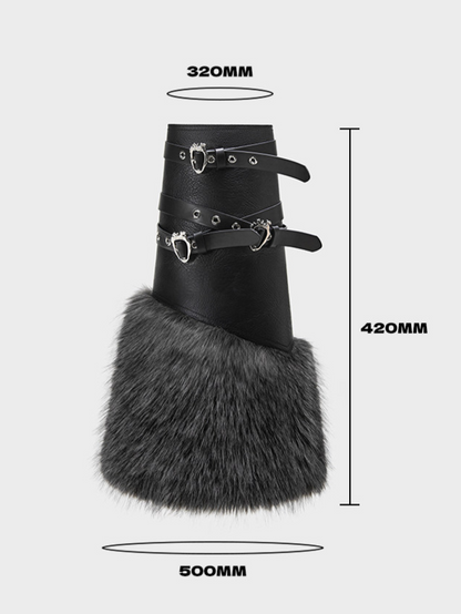 Faux Fur Cuff Leg Warmers