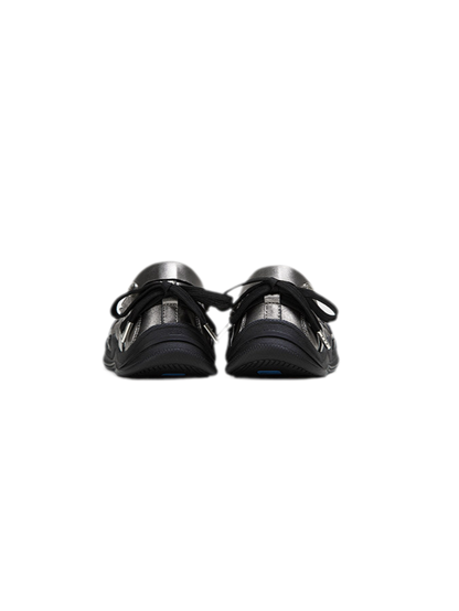 Metallic Bow Ballet Flats