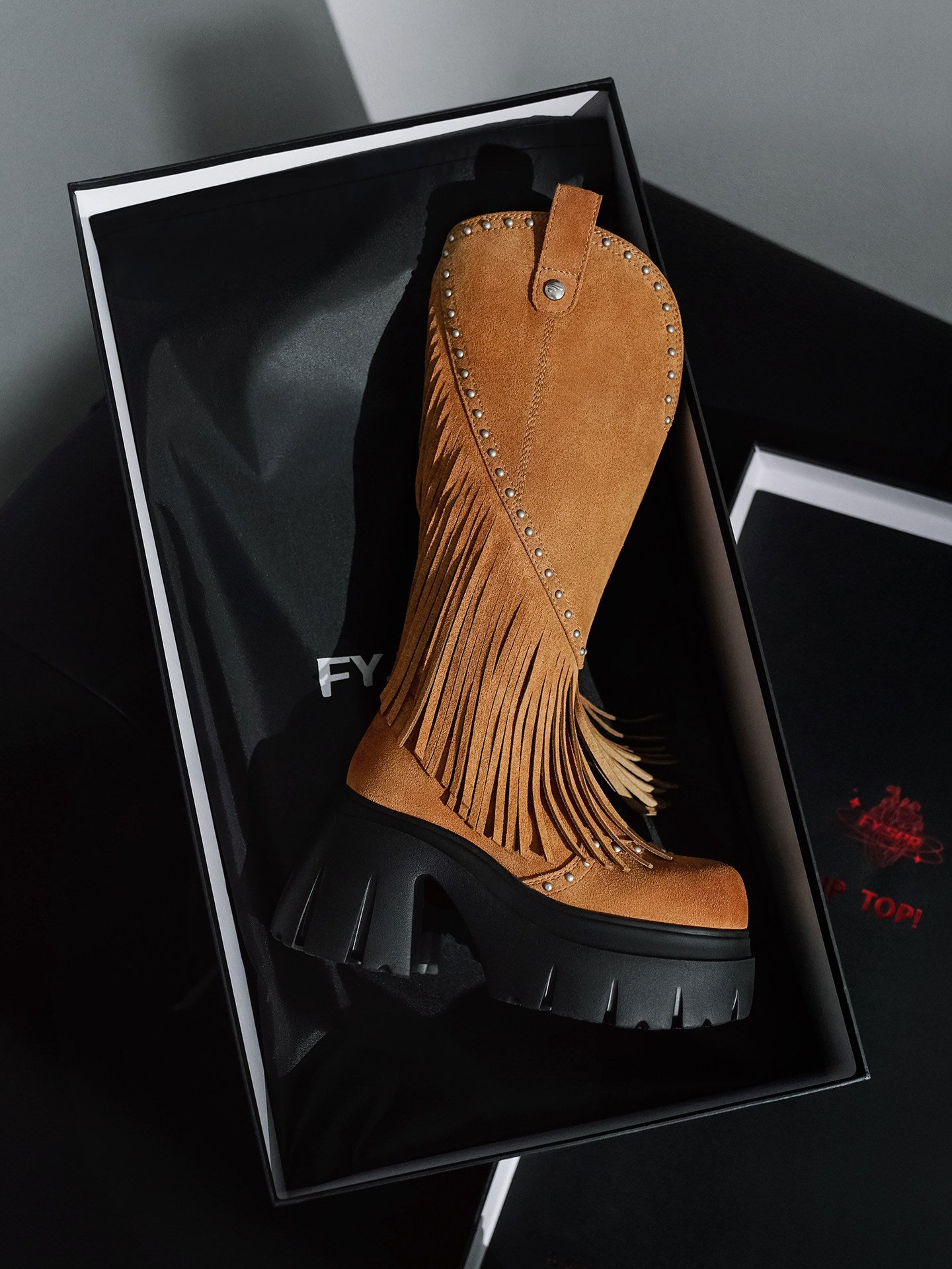 Western Fringe Tall Boots