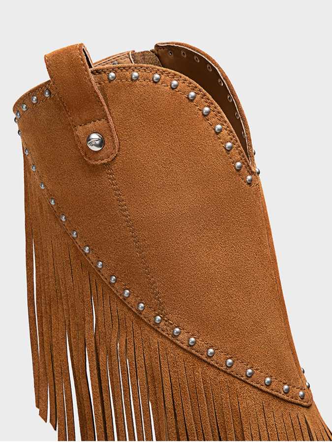 Western Fringe Tall Boots