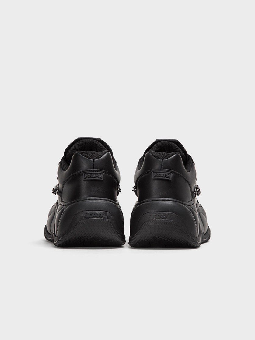 Chain-Detail Height-Boost Boots