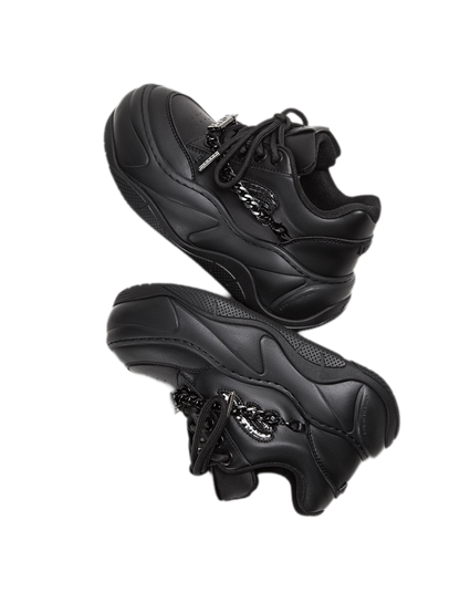 Chain-Detail Height-Boost Boots
