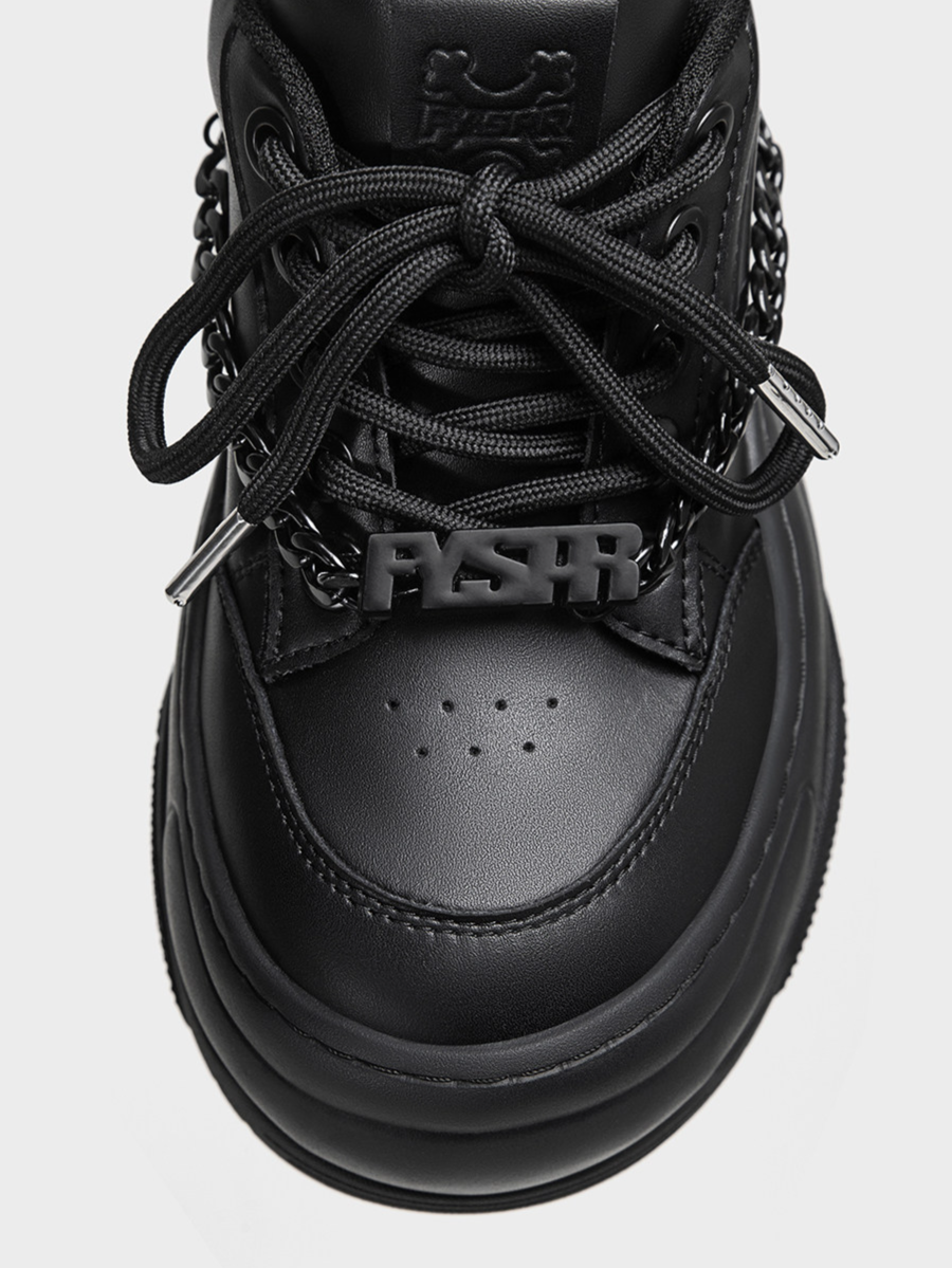 Chain-Detail Height-Boost Boots